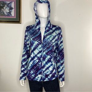 Women’s bedazzled zip up hoodie jacket‎